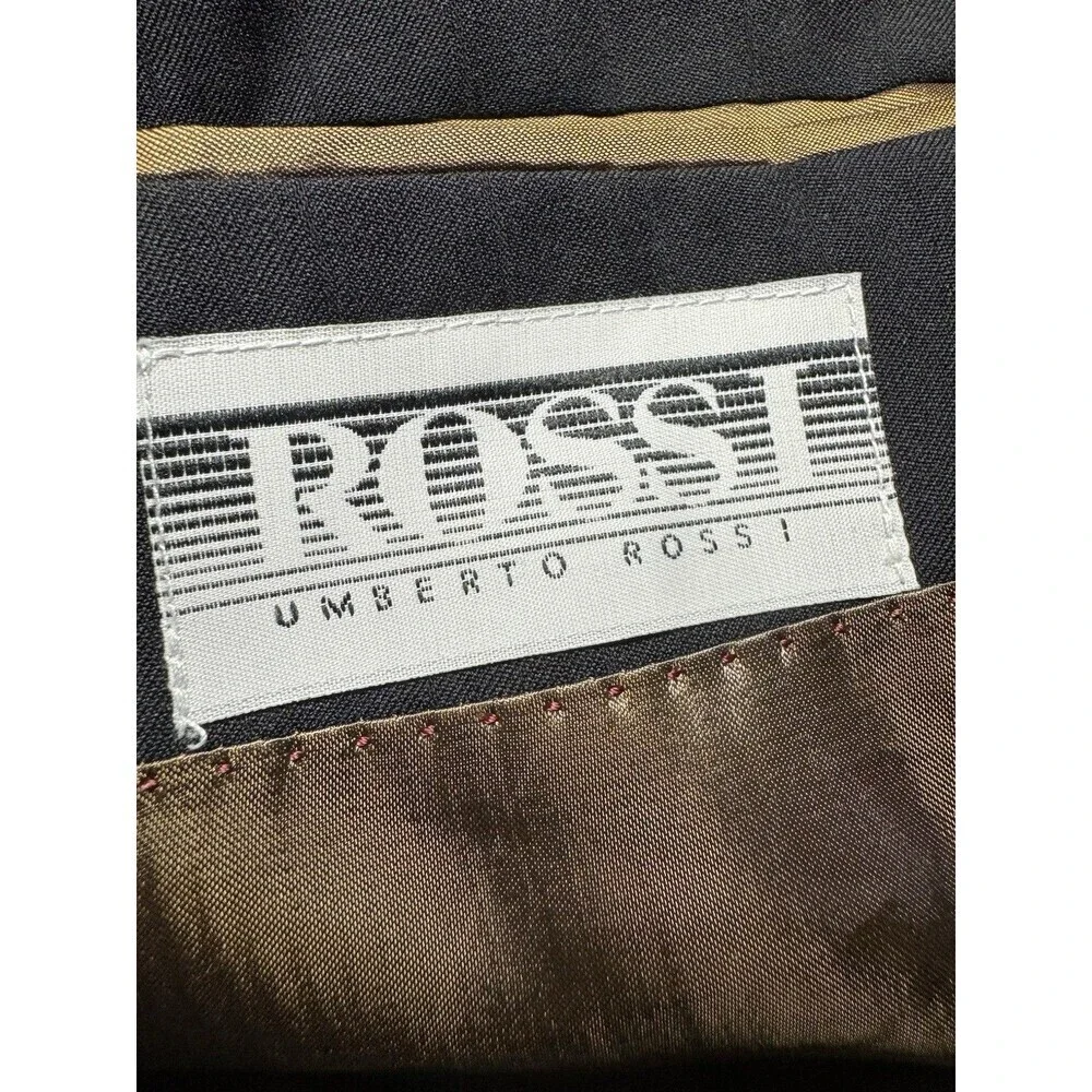 Umberto Rossi  BLAZER  Black Mens 48R Black  100% Wool